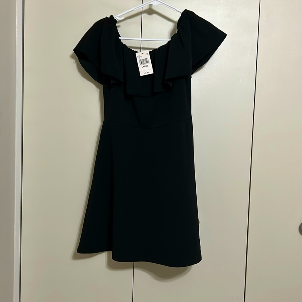 NWT size large almost famous little black dress
